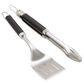 Weber Precision Grill Tongs and Spatula Set in Black and Stainless Steel, , large
