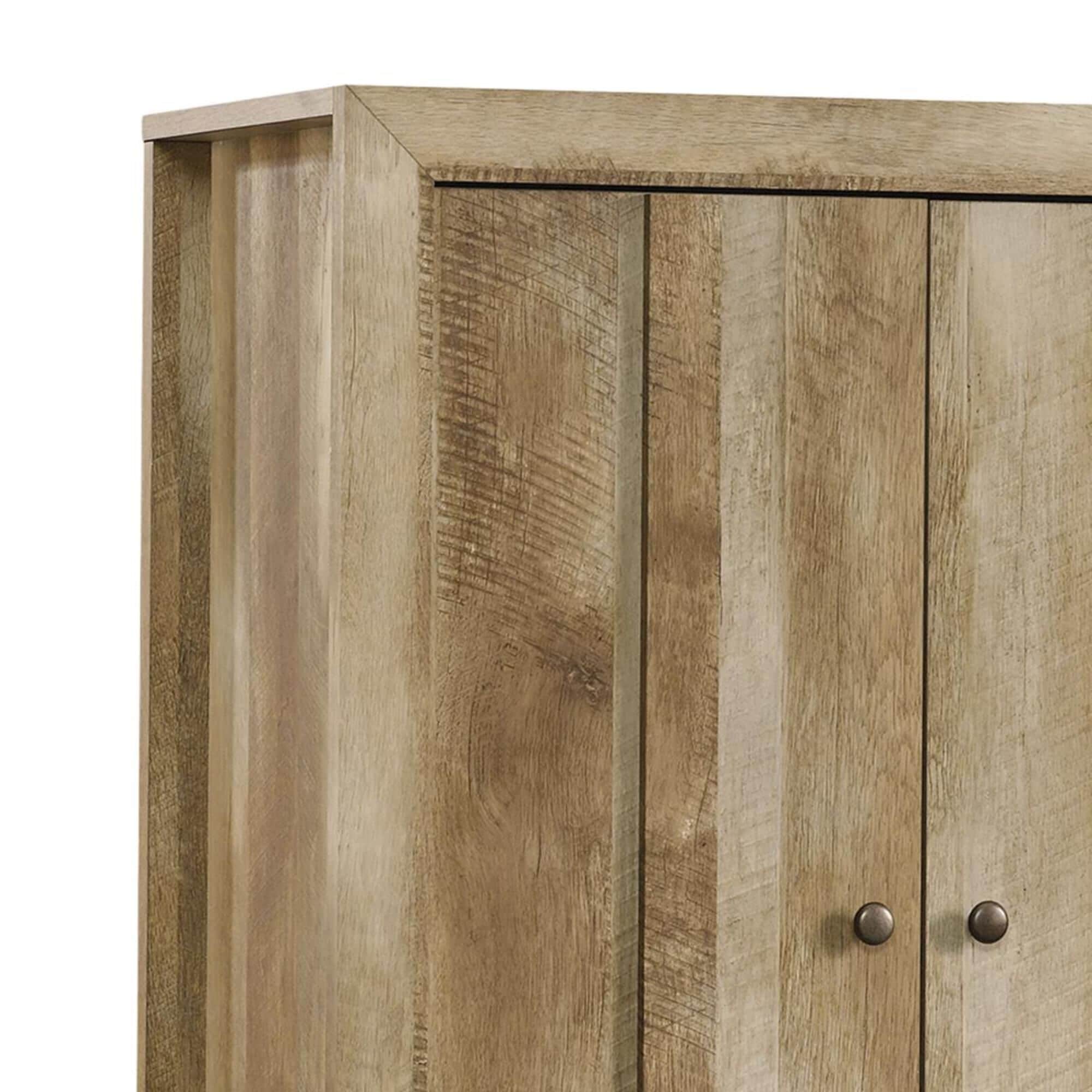 Sauder Dakota Pass Armoire in Craftsman Oak NFM
