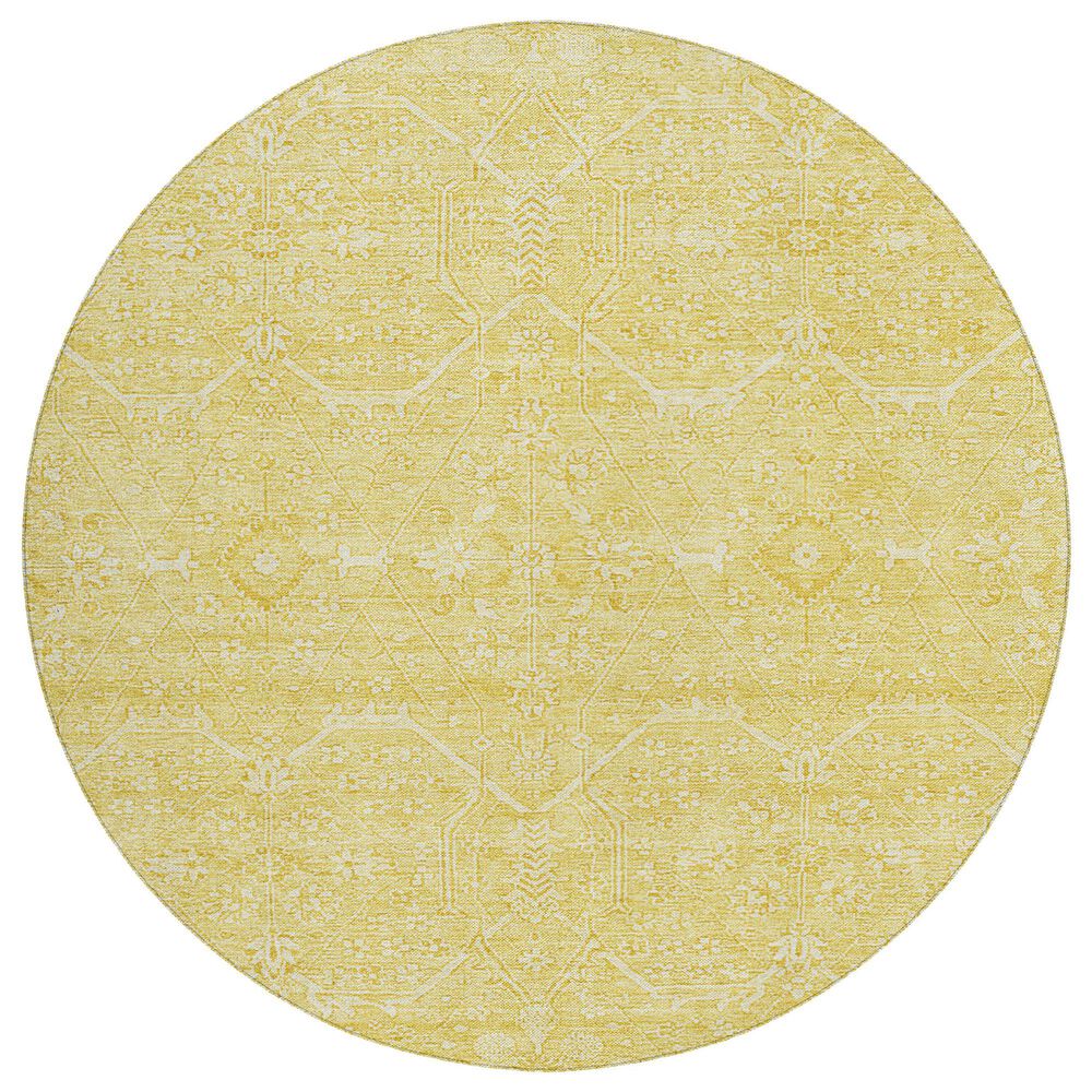 Dalyn Rug Company Solace SL12 8" Round Yellow Area Rug, , large