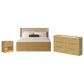 Mayberry Hill Sylvie King Upholstered Bed with Dresser and Nightstand in Natural, , large