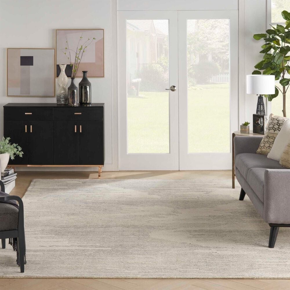 Nourison Ma30 Star 8&#39;6&quot; x 11&#39;6&quot; Ivory and Grey Area Rug, , large