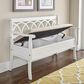 Parkerville Furniture Line Storage Bench in White, , large