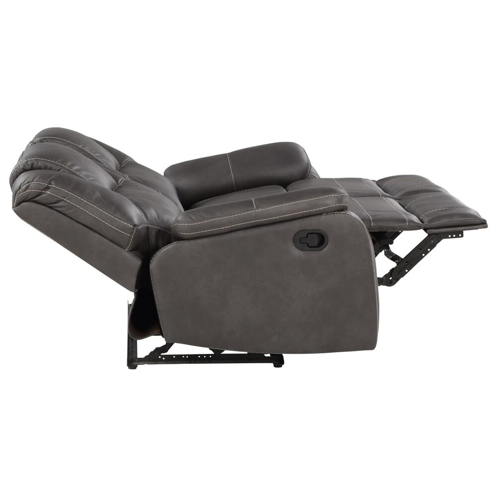 Steve Silver Katrine Manual Reclining Loveseat in Charcoal, , large