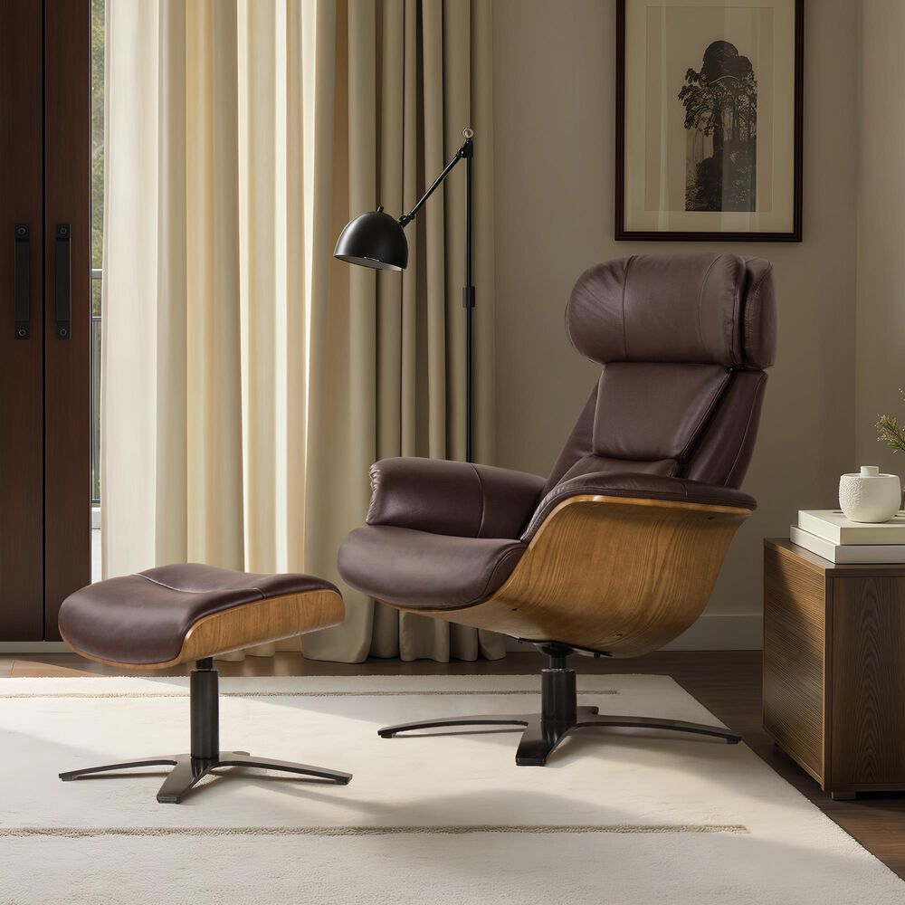 Jennifer Taylor Home Jovan Ottoman in Cacao Espresso, , large