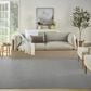 Nourison Courtyard Ivory and Blue 8" x 10" Indoor/Outdoor Area Rug, , large