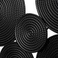 CosmoLiving by Cosmopolitan 23" x 48" Contemporary Abstract Wall Decor in Black, , large