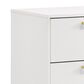 Pacific Landing Kendall 2-Drawer Nightstand in Gold and White, , large