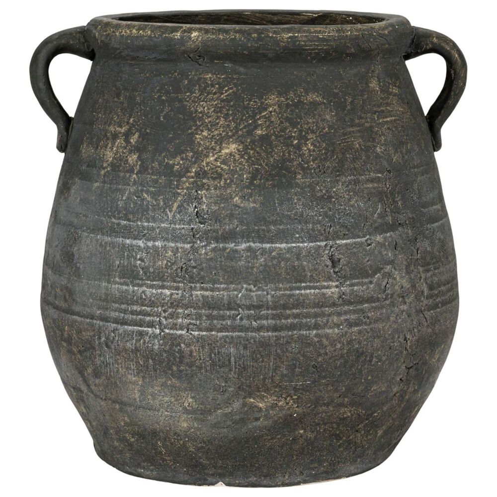 Creative Coop Whitewashed Terra-Cotta Urn in Grey, , large
