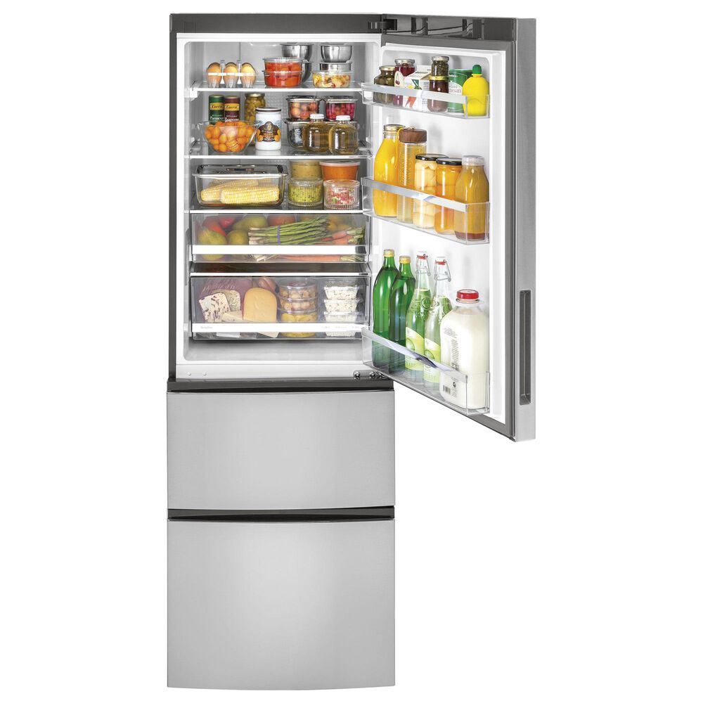 GE Appliances 11.9 Cu. Ft. Counter Depth Bottom-Freezer Refrigerator in Stainless Steel, , large