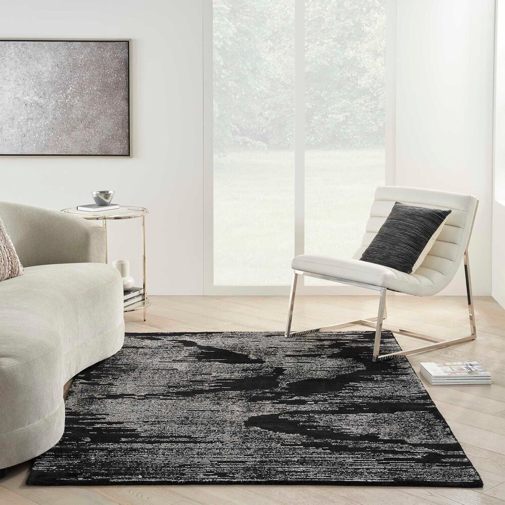 Nourison Ma30 Star 4&#39; x 6&#39; Black and Ivory Area Rug, , large