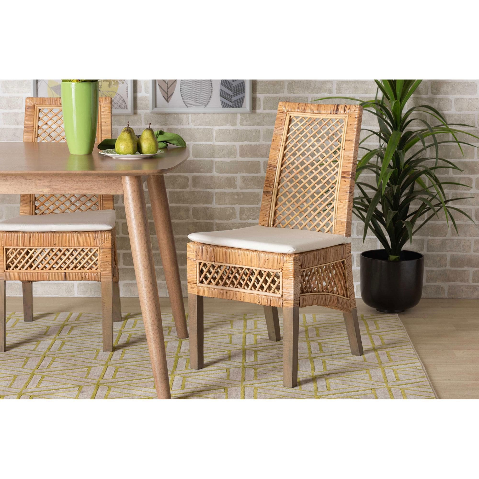 Rattan dining chairs argos best sale