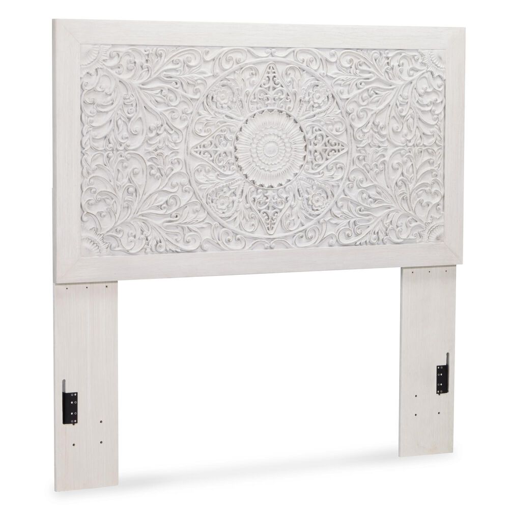 Ashley Paxberry Full Bed in White Wash, , large