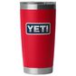 YETI Rambler 20 Oz Tumbler with Magslider Lid in Red and Badge, , large