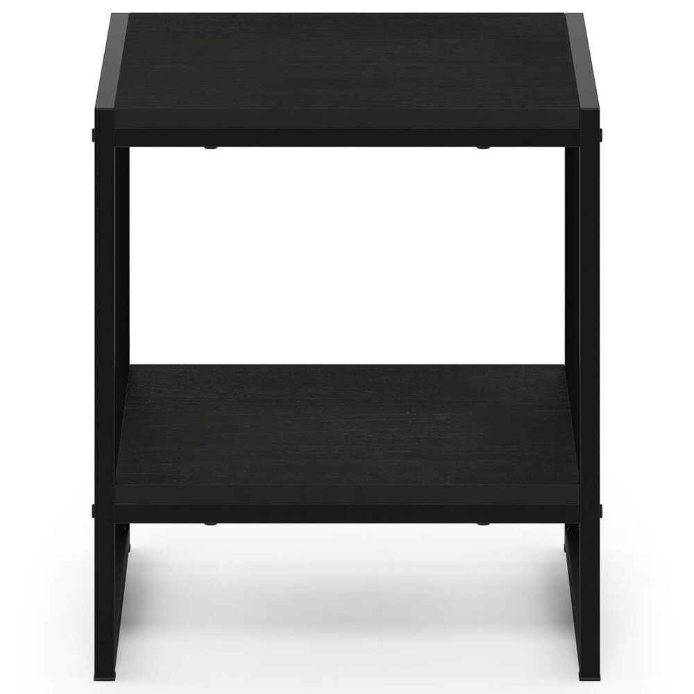 HOMLUX 2-Tier End Table in Americano and Black, , large