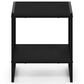 HOMLUX 2-Tier End Table in Americano and Black, , large