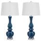 Cal Lighting Paimio Table Lamp in Antique Blue Luster (Set of 2), , large