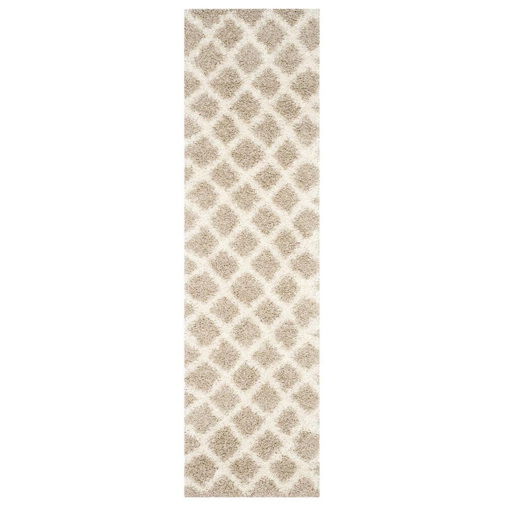 Safavieh Dallas Shag SGD258D-210 2&#39;3&quot; x 10&#39; Beige/Ivory Runner, , large