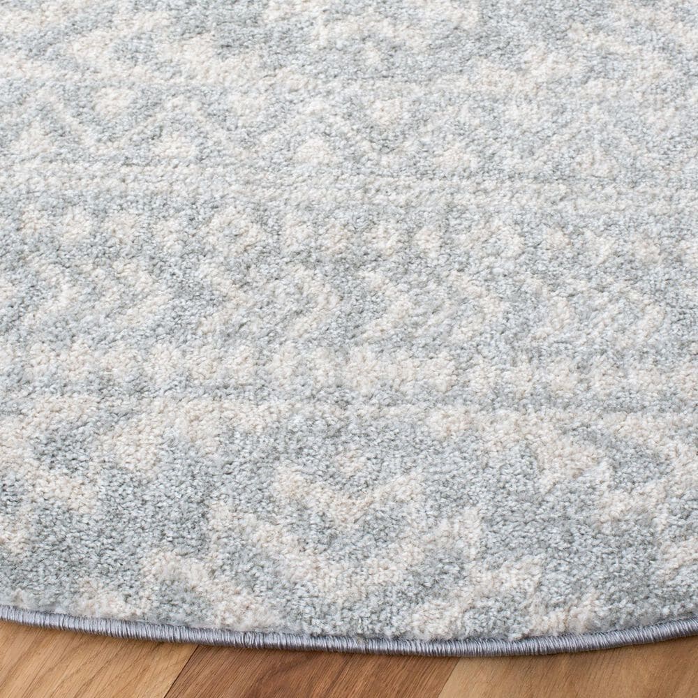Safavieh Tulum TUL272  6&#39;7&quot; Round Grey and Ivory Area Rug, , large