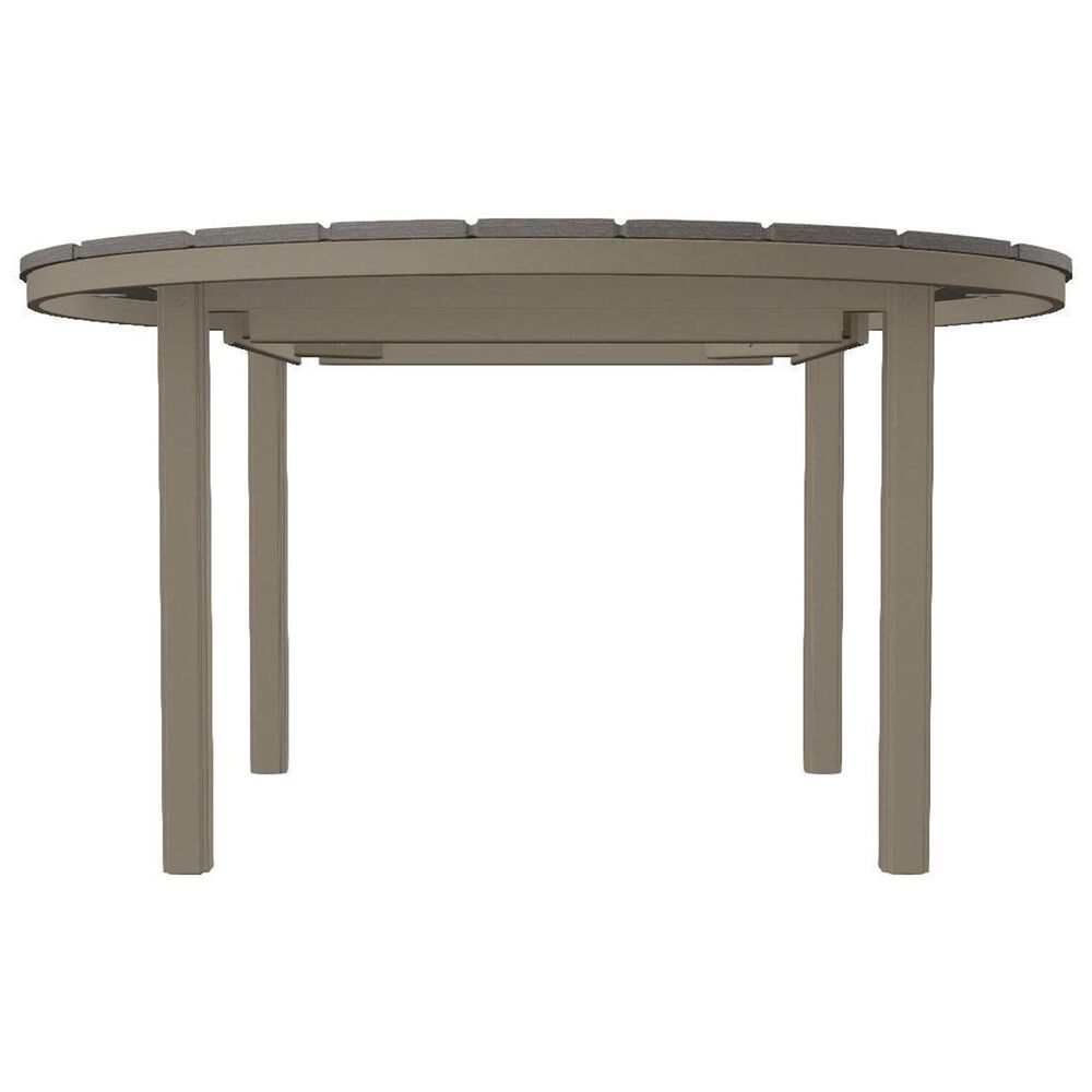 Telescope Casual Furniture 54" Round Patio Dining Table in Storm and Boardwalk Rustic, , large