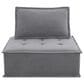 Elements International Paxton 4-Piece Armless Modular Sectional in Charcoal, , large