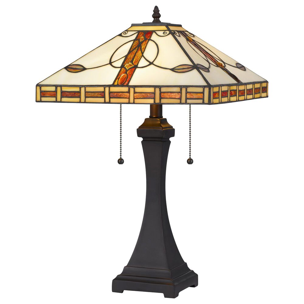 Cal Lighting Tiffany 22 25 Table Lamp In Dark Bronze Nebraska Furniture Mart