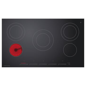 Fisher & Paykel 36" Electric Cooktop in Black Glass, , large