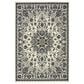 Oriental Weavers Marina 1248W 7"10" x 10"10" Ivory and Navy Area Rug, , large