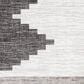 Surya Eagean EAG-2356 Black, Off-White and Charcoal 5"3" x 7"7" Indoor/Outdoor Area Rug, , large