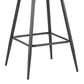 LumiSource Margarite Counter Stool with Cream Cushion in Black (Set of 2), , large