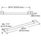 Thermador 30" Professional Handle in Stainless Steel, , large