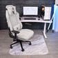 Arozzi Zona Quattro Microfiber Noise Dampening and Scratch Protection Anti-Slip Chair Mat in White Marble, , large