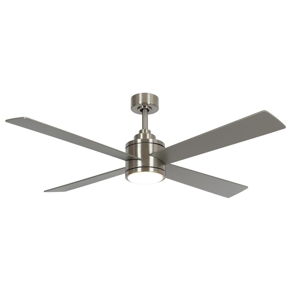 Minka-Aire Falco 54" Ceiling Fan with LED Light in Brushed Nickel, , large