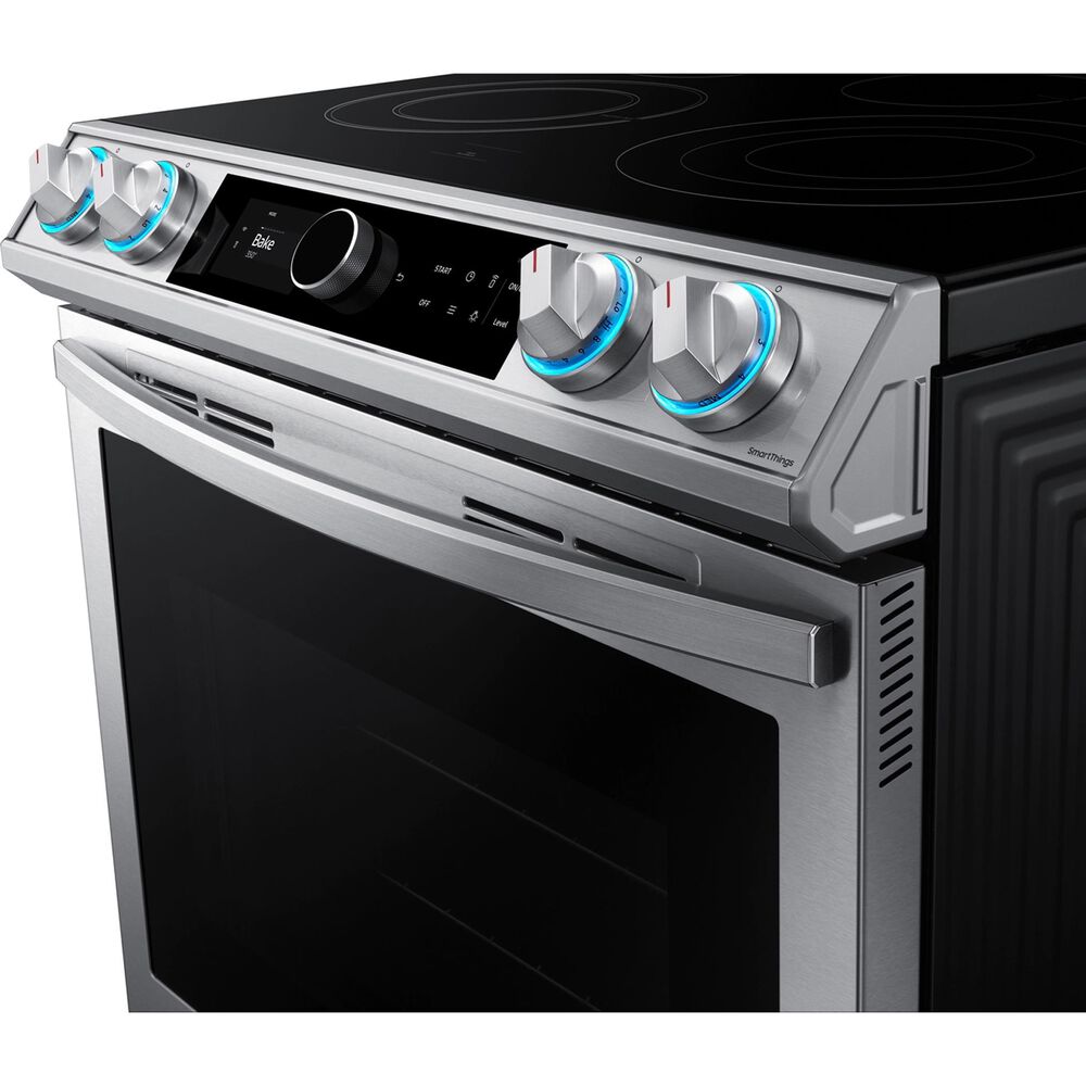 Samsung 6.3 Cu. Ft. Front Control Slidein Electric Range with Smart
