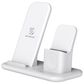 Scosche Base3 3-In-1 Wireless Charging Dock in White, , large