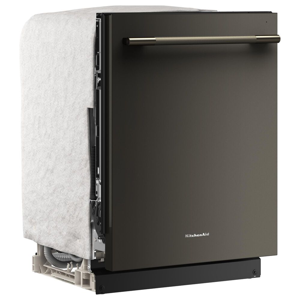 KitchenAid 24" Third Level Jet Rack Dishwasher with 40+ Total Wash Jets and Bar Handle in Black Ore, , large