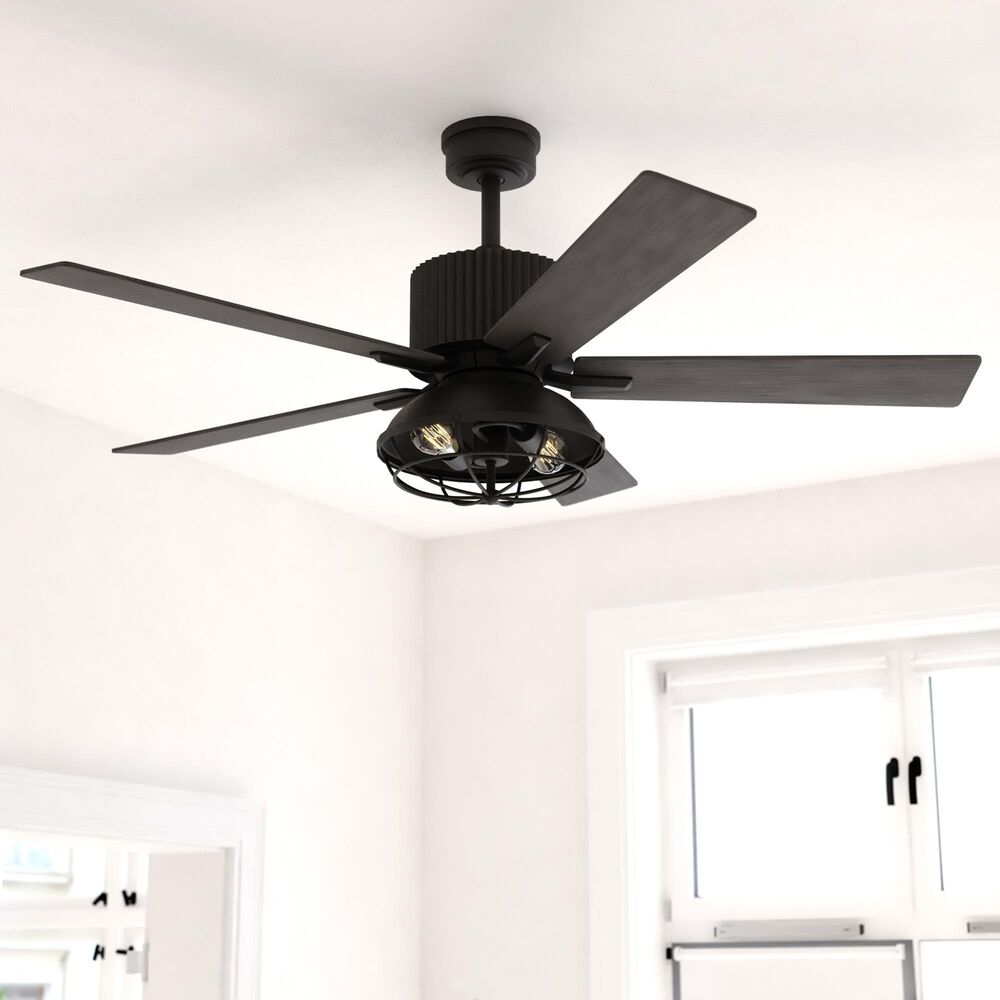 Vaxcel Elkhart 52" LED Ceiling Fan in Black, , large