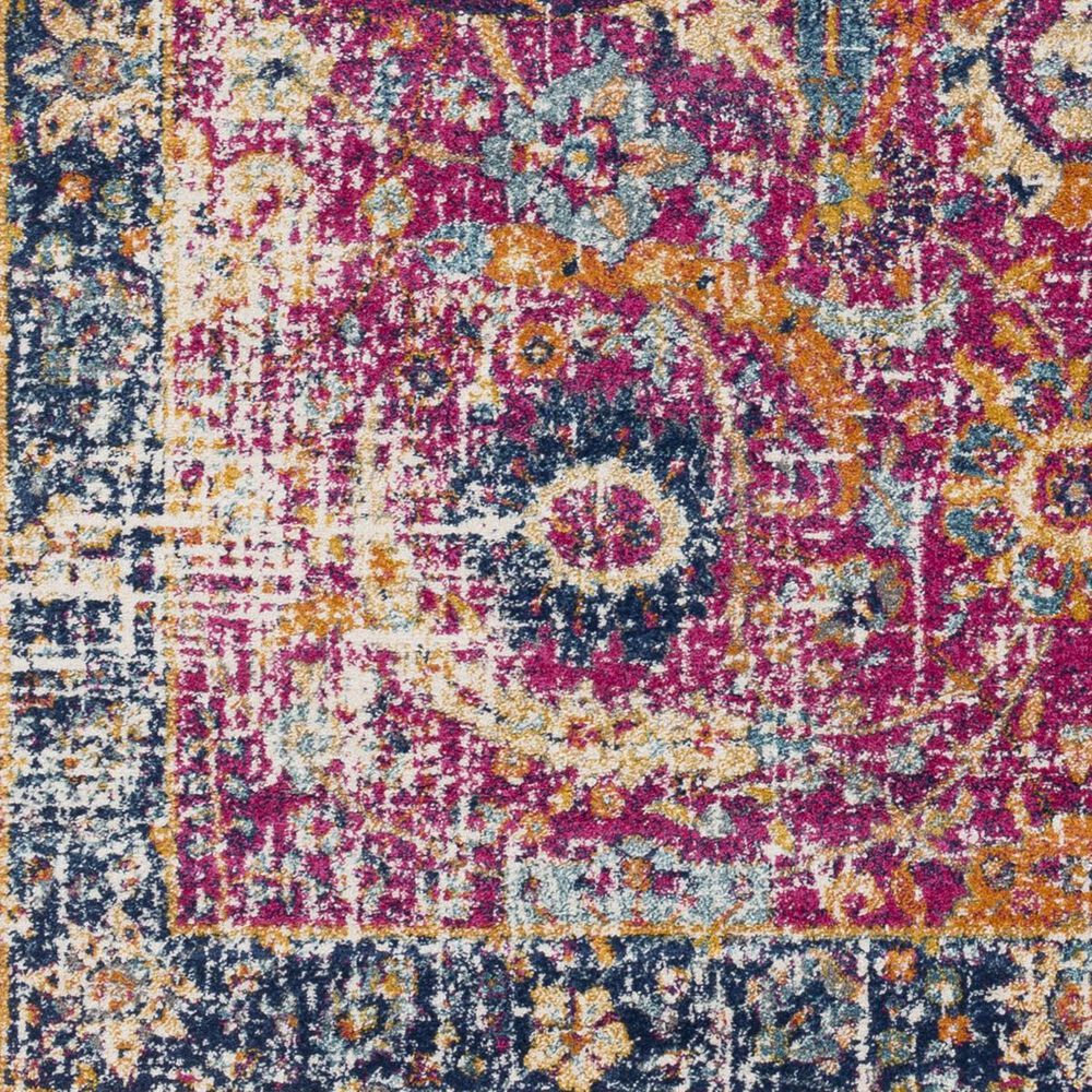 Surya Harput HAP-1013 6&#39;7&quot; x 9&#39; Oval Garnet, Blue and Teal Area Rug, , large