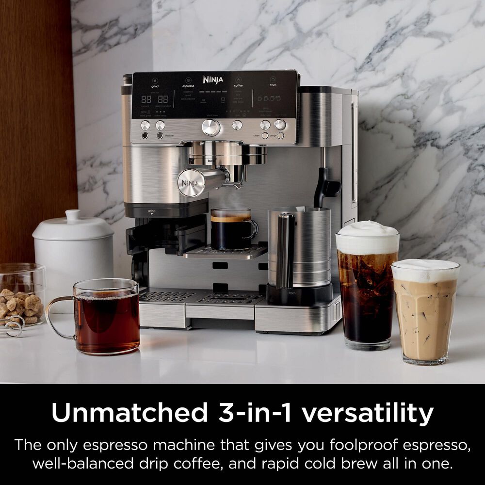 Ninja Luxe Cafe Premier Series 3-In-1 Espresso Machine in Black, , large