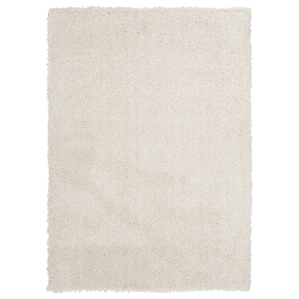 Central Oriental Geneva Shag 5" x 7" Buff Area Rug, , large