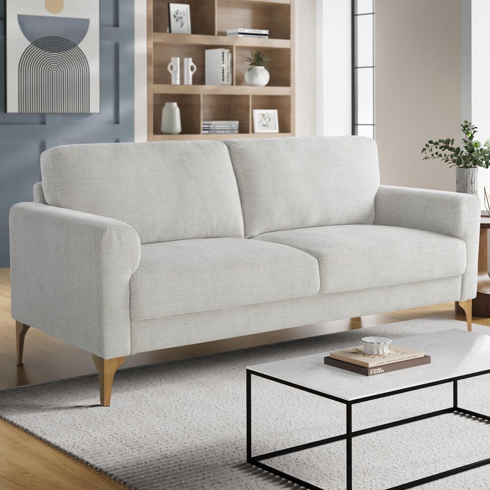 Lifestyle Solutions Mercer Stationary Sofa in Ivory, , large