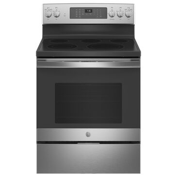 GE Appliances 30" Freestanding Electric Range with Convection in Stainless Steel, , large