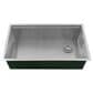 MS International Single Bowl 16-Gauge Handcrafted Workstation Kitchen Sink in Stainless Steel, , large