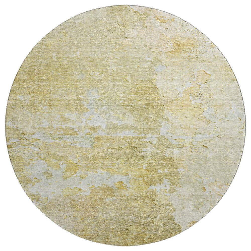 Dalyn Rug Company Ravenna RN3 8" Round Gold Area Rug, , large