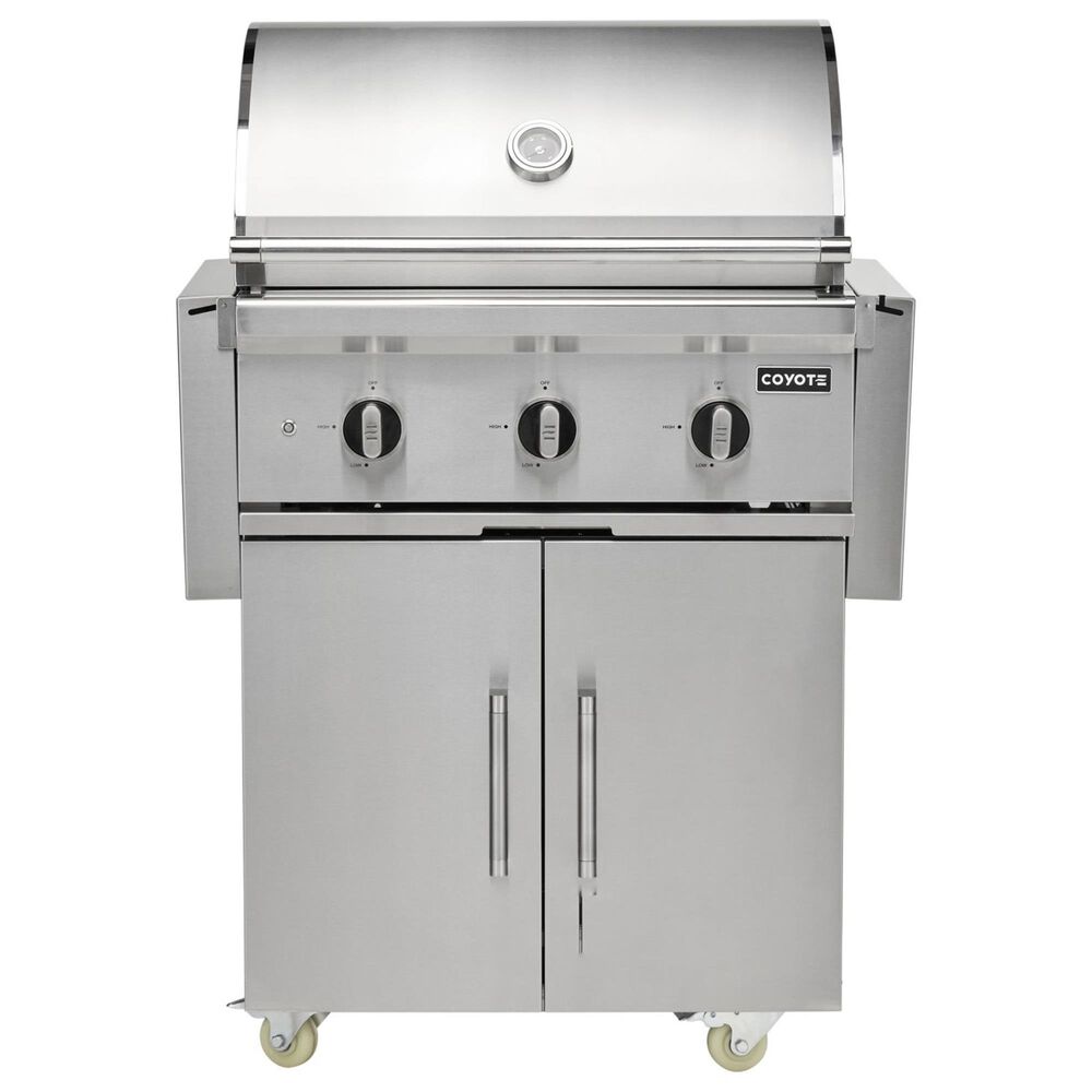 Coyote Outdoor Grill Cart for 30" C or SL-Series Grill in Stainless Steel, , large