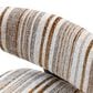 Furniture of America Carson Accent Chair in Malted Linen Stripe, , large