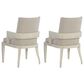 Hooker Furniture Cascade Arm Chair with Beige Cushion in Creamy (Set of 2), , large