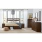 Riva Ridge Modern Loft King Storage Panel Bed with Dresser, Chest, and Two Nightstands in Brownstone, , large