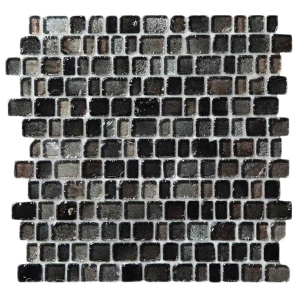 Dal-Tile Jewel Tide Sea Glass Shimmer 0.75" Random Glass Mosaic Sheet, , large