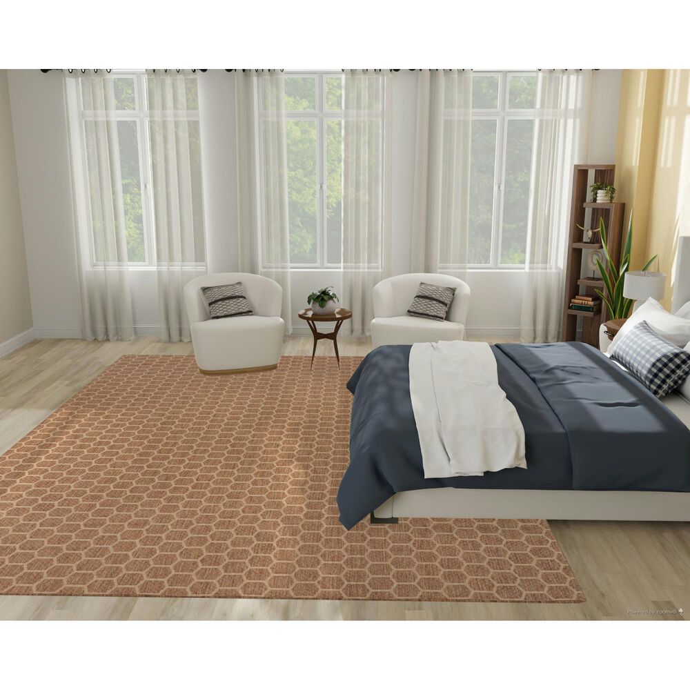 Nourison Twist Reversible 9&#39; x 12&#39; Natural Indoor/Outdoor Area Rug, , large