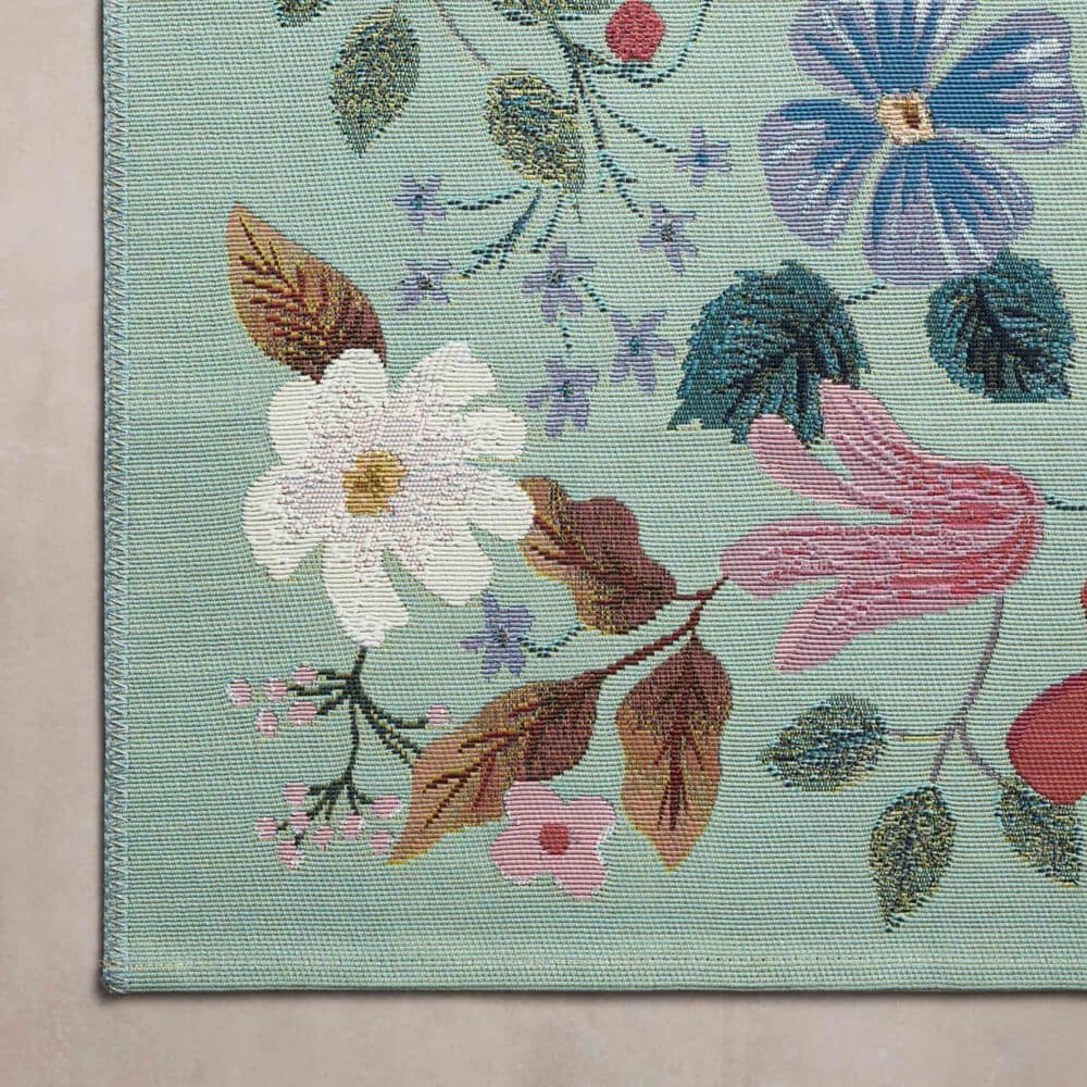 Rifle Paper Co Perennial Strawberry Fields 5&#39;3&quot; x 7&#39;8&quot; Mint Area Rug, , large